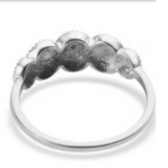 Yellow Diamond Yellow Rhodium & Platinum Sterling - Picture 5 of 6